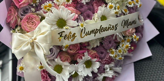 Bouquet Ribbon message